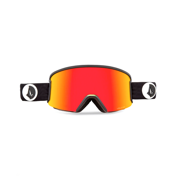 Antiparras UN Volcom Garden Gloss Black Espejado Rojo