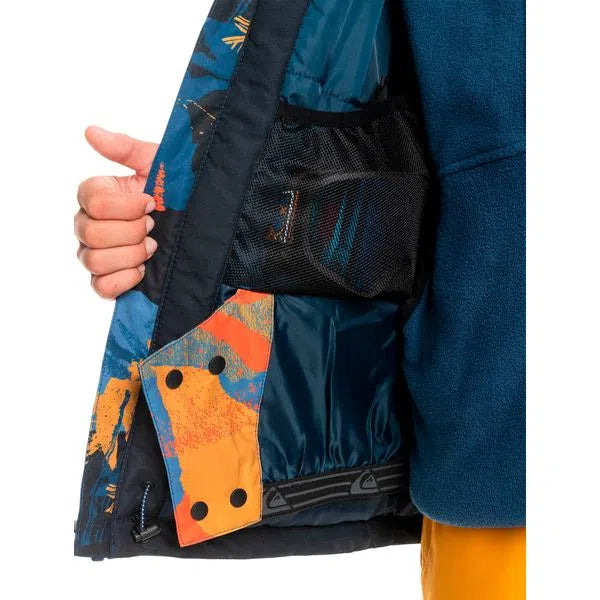 Campera QUIKSILVER MISSION PRINTED JR Azul