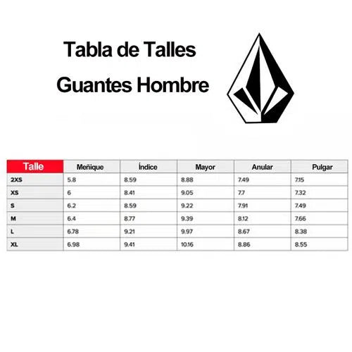 Guante VOLCOM CRAIL Blanco/Negro