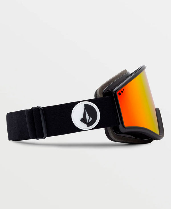 Antiparras UN Volcom Yae Gloss Black Espejado Rojo