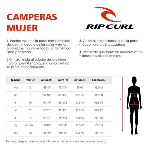 Campera RIP CURL RIDER PARKER Rosa/Print