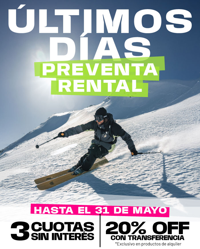 Últimos días de oferta en preventa de rental
